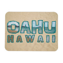 Oahu Hawaii Beach Photo Text