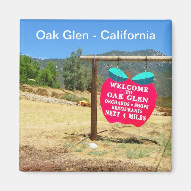 Imán ¡Oak Glen/California Magnet! (Frente)