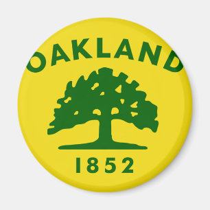 Imán Oakland, California, Estados Unidos señala por