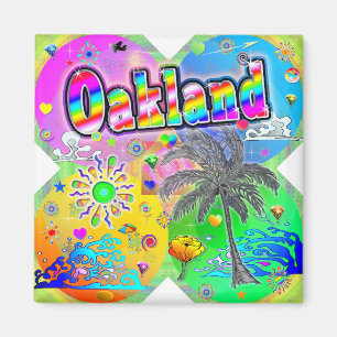 Imán Oakland Quadro Seasons Magnet