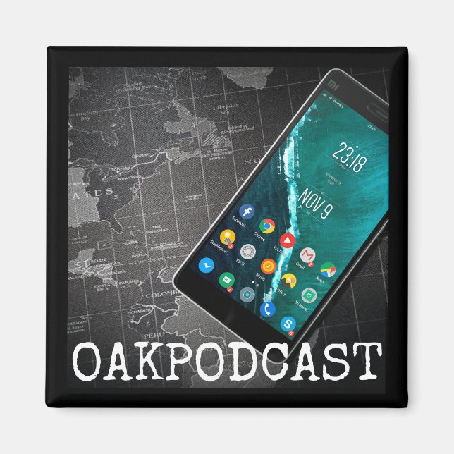 Imán Oakpodcast Magnet (Frente)