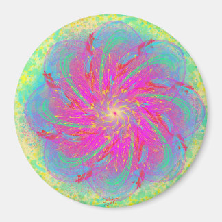 Imán Oasis cósmico por flor eléctrica