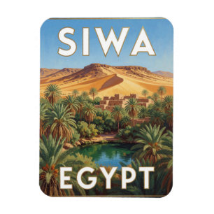 Imán Oasis de Siwa Egipto Paisaje del desierto de Palm 