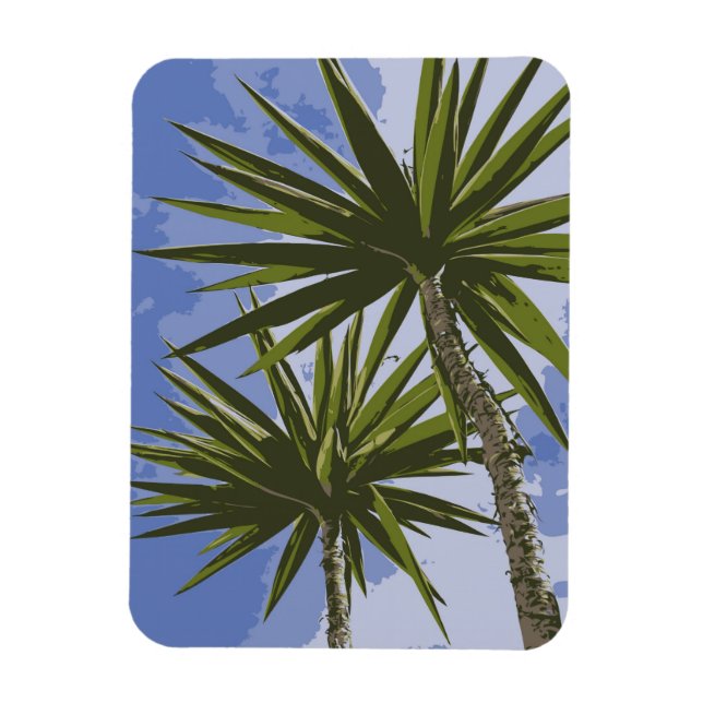 Imán Oasis Tropical Palmeras (Vertical)