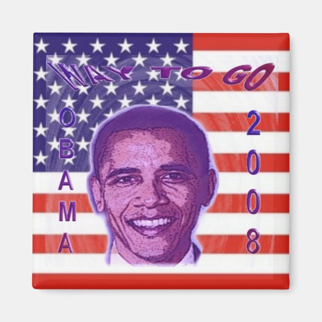 Imán OBAMA 2008 Magnet (Frente)
