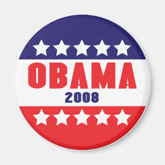 Imán OBAMA 2008 Stars & Bars Magnet 89422