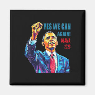 Imán Obama 2028 Sí Podemos otra vez Obama 48º President