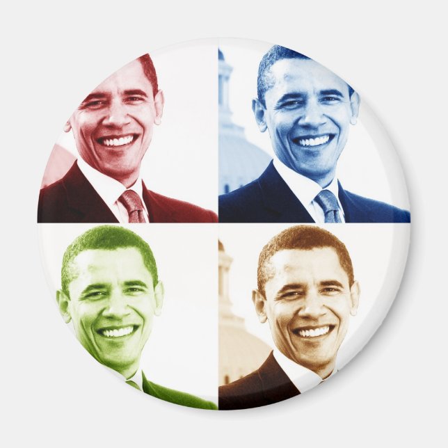 Imán obama 4cromo (Frente)
