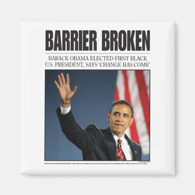 Imán Obama: Barrera rota (Frente)