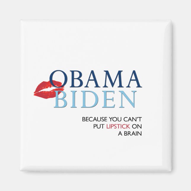 Imán Obama Biden Magnet - anti Palin/McCain (Frente)