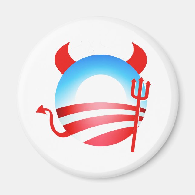 Imán Obama Devil (Frente)