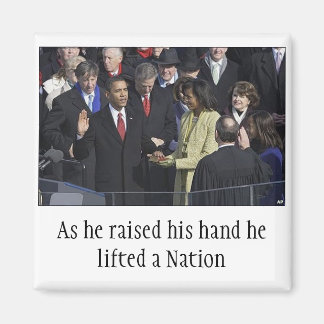 Imán Obama juró, mientras subió su mano...