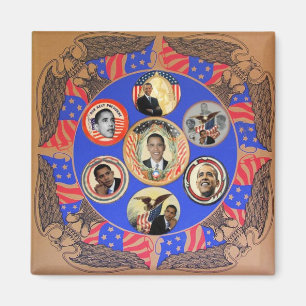 Imán Obama Kaleidoscope Magnet