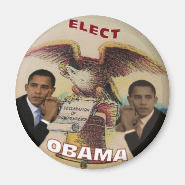 Imán Obama Liberty Bell Magnet (Frente)