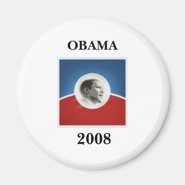 Imán obama, OBAMA, 2008 (Frente)