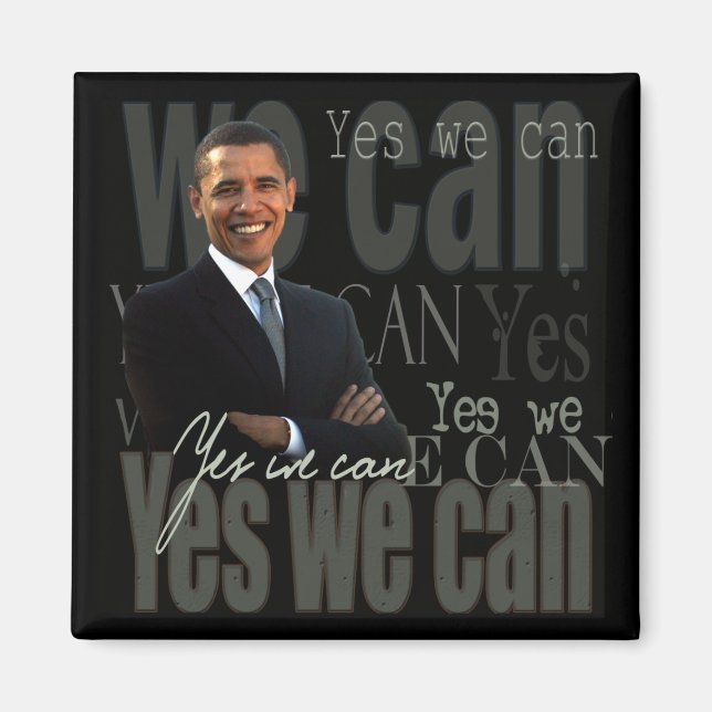 Imán OBAMA - Sí podemos (Frente)