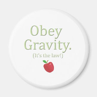 Imán obedece a la gravedad, ¡es la ley!