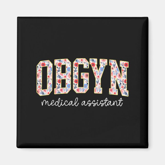 Imán Obgyn Medical Istant Floral Ob-gyn Medical Istant  (Frente)