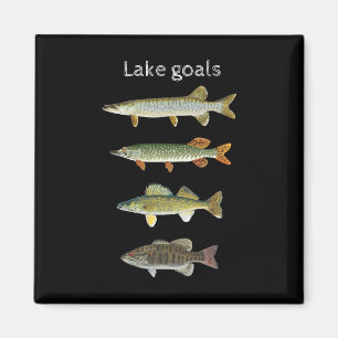 Imán Objetivos del lago de pesca Musky Pike Walleye Boc