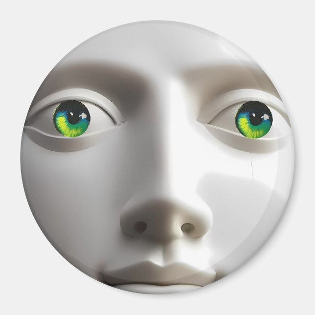 Imán Objeto de Amor con Rostro Lunar (Frente)