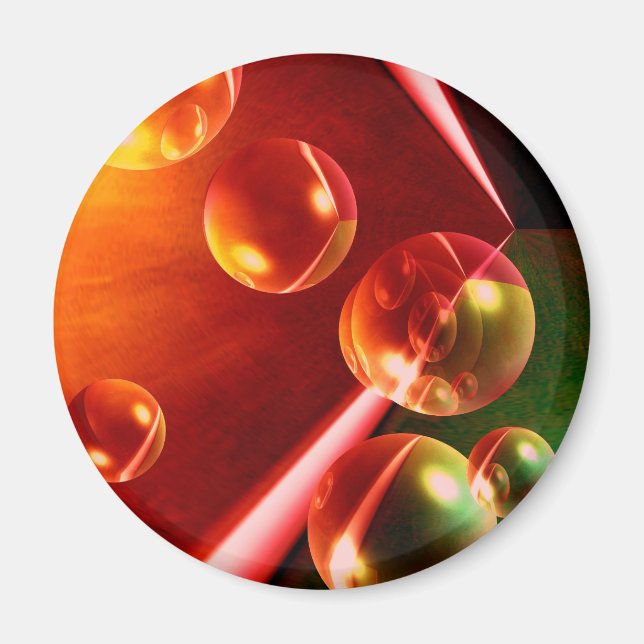 Imán Obra abstracta contemporánea de Serdar Hizli (Frente)