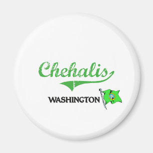 Imán Obra clásica de la ciudad de Chehalis Washington