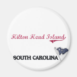 Imán Obra clásica de la ciudad de Hilton Head Island