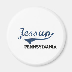 Imán Obra clásica de la ciudad de Jessup Pennsylvania