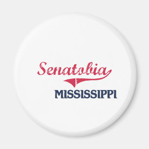 Imán Obra clásica de la ciudad de Senatobia Mississipp