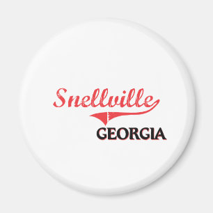 Imán Obra clásica de la ciudad de Snellville Georgia