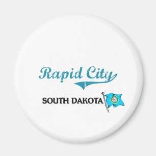 Imán Obra clásica rápida de la ciudad de Dakota del S
