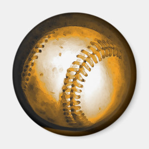 Imán Obra de arte de béisbol