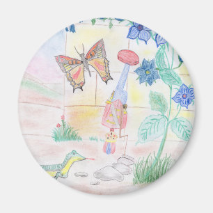 Imán Obra de arte de niños personalizados, juguete de d