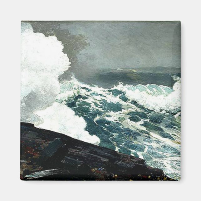 Imán Obra de arte de Winslow Homer (Frente)