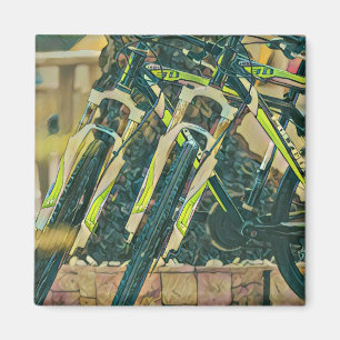 Imán Obra de arte en bicicleta de Guay