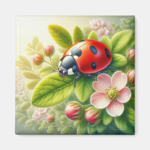 Imán Obra de arte floral/primavera