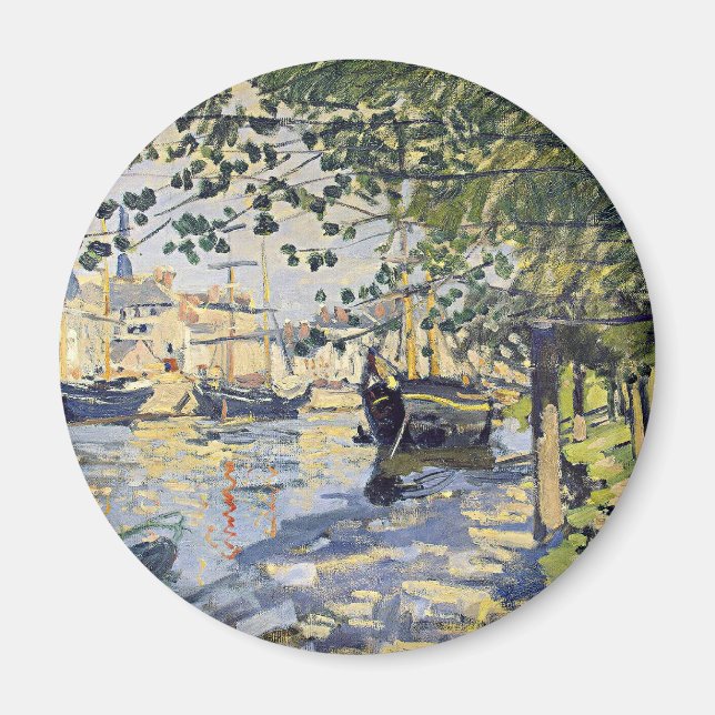 Imán Obra de Monet, Sena en Rouen, (Frente)