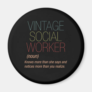 Imán Obra social de Vintage