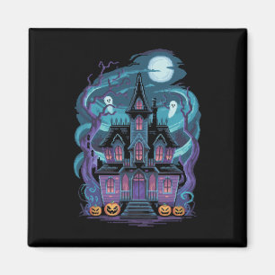 Imán Obras de arte de Halloween Casa Mansión Transilvan