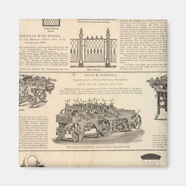 Imán Obras de cable estadounidense (Frente)