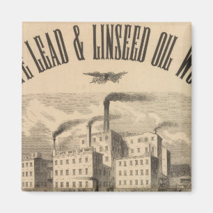 Imán Obras de plomo blanco y aceite de linaza del Atlá