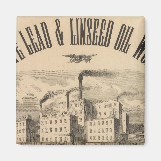 Imán Obras de plomo blanco y aceite de semilla (Frente)