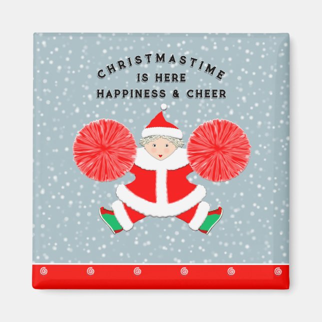 Imán Obsequios de Navidad para porristas (Frente)