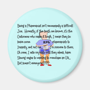 Imán Obsequios farmacéuticos "Brink of Insanity"