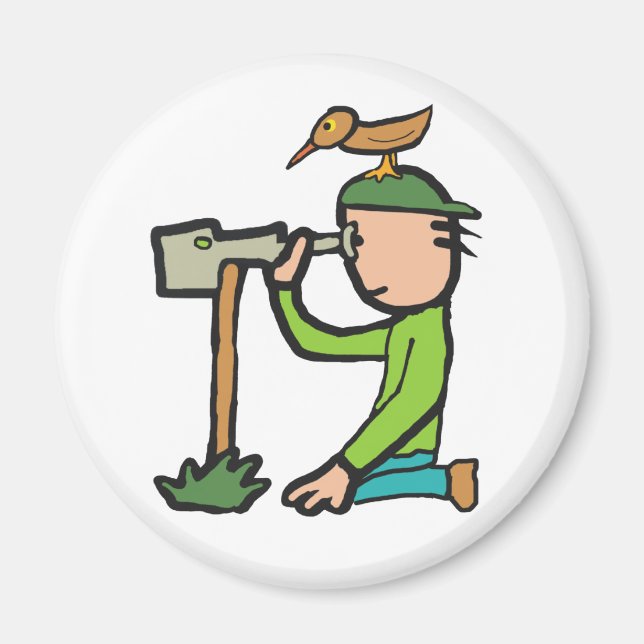 Imán Observación de aves (Frente)