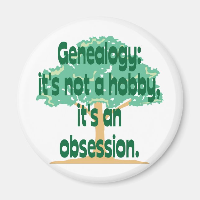 Imán Obsesión genealógica (Frente)