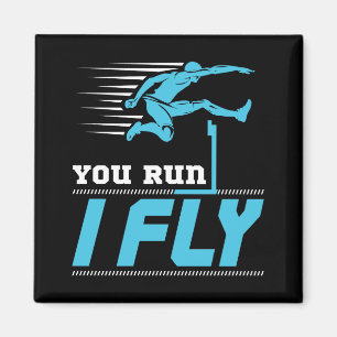Imán Obstáculos Que Corres Yo Vuelo Hurdler Track Field