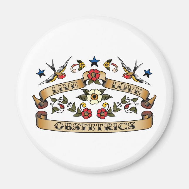 Imán Obstetricia de amor en vivo (Frente)