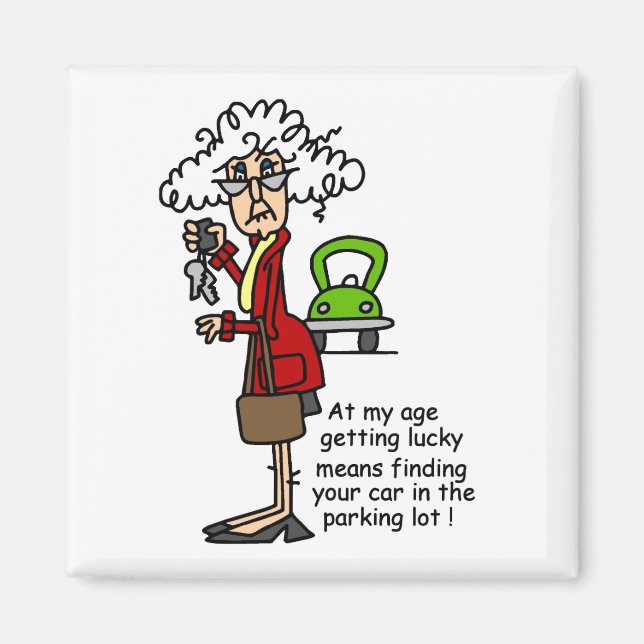 Imán Obteniendo humor afortunado (Frente)