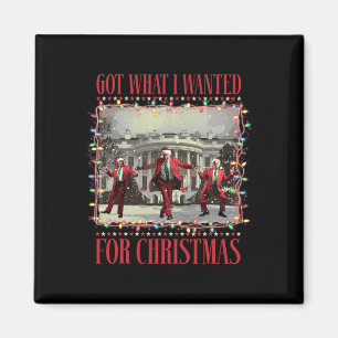 Imán Obtuve Lo Que Quería De Los Navidades Santa Funny 